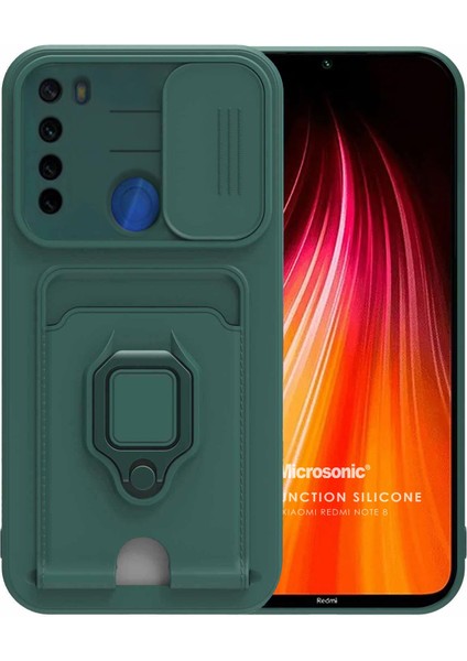 Xiaomi Redmi Note 8 Kılıf Multifunction Silicone Yeşil