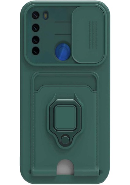 Xiaomi Redmi Note 8 Kılıf Multifunction Silicone Yeşil