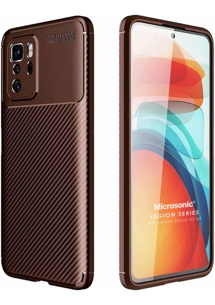 Xiaomi Poco X3 Gt Kılıf Legion Series Kahverengi