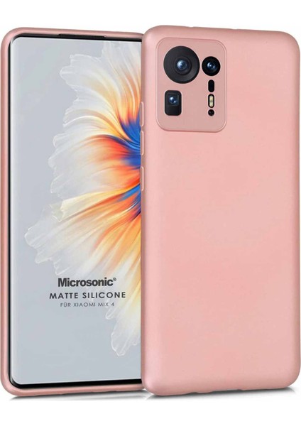 Matte Silicone Xiaomi Mi Mix 4 Kılıf Rose Gold