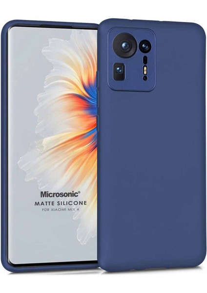 Matte Silicone Xiaomi Mi Mix 4 Kılıf Lacivert