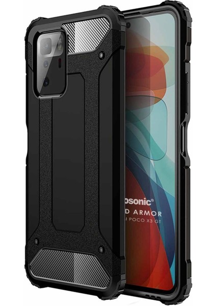 Xiaomi Poco X3 Gt Kılıf Rugged Armor Siyah