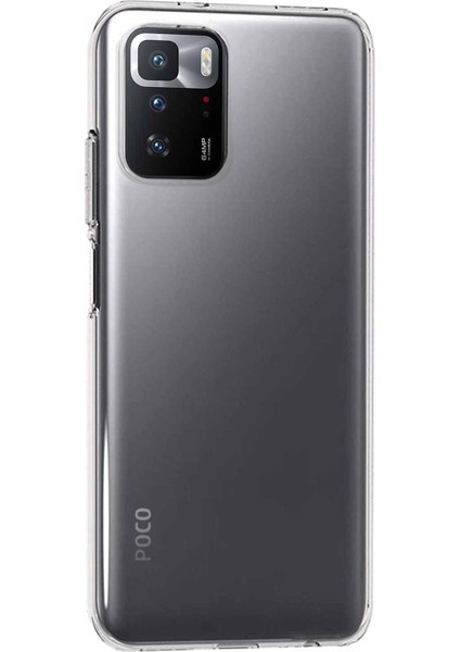 Xiaomi Poco X3 Gt Kılıf Transparent Soft Beyaz