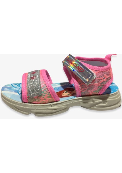 Çocuk Kız Pembe Retro Sandalet