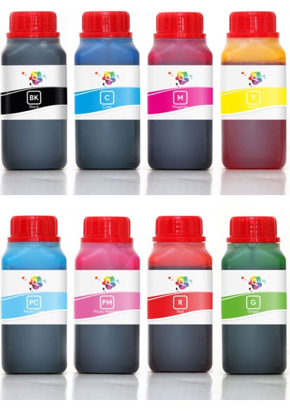 Canon Pixma IP8500 Yazıcı Uyumlu Kartuş Mürekkebi Pro Serisi 250ML Mürekkep Seti