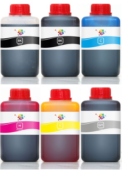 Canon Pgı 450 Clı 451 Kartuş Mürekkebi 6 Renk Pro Serisi 500ML Mürekkep Seti