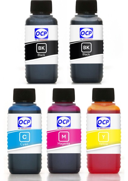 Canon Pgı 125 Clı 126 Kartuş Mürekkebi 5 Renk 100ML Mürekkep Seti