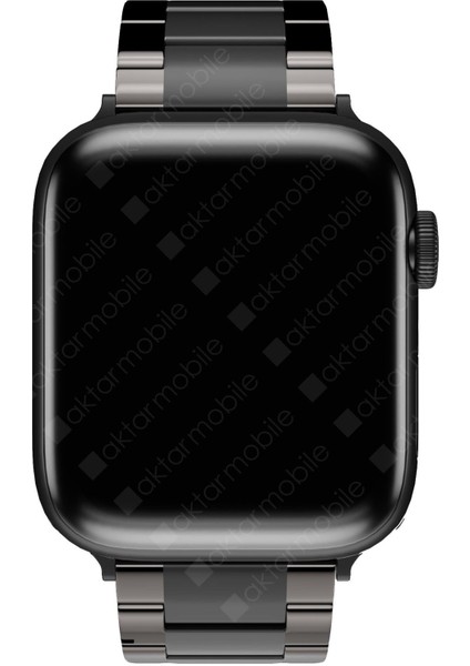 Apple Watch 7 6 Se 5 4 3 2 1 - 38 / 40 / 41 mm Uyumlu Seramik Metal Kordon Premium Seramik Kayış - Siyah fırsatları