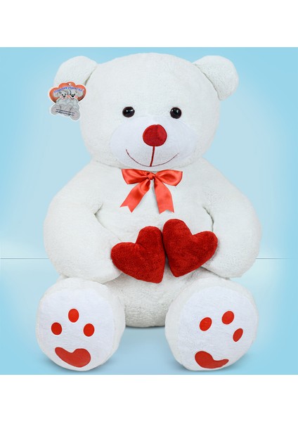 130 cm Çift Kalp Tutan Peluş Ayı modelleri