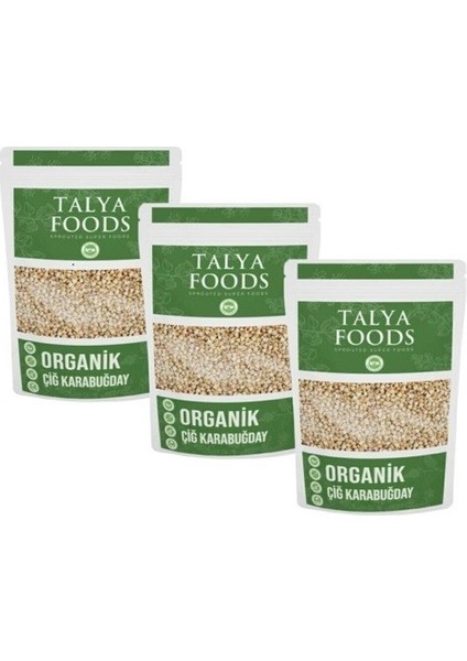 Talya Foods Taly gulütensiz Çiğ Karabuğday  3'lü