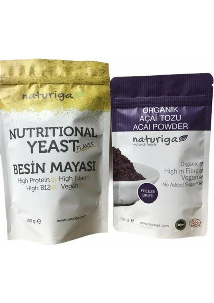 Nutritional Besin Mayası 100 gr ve  Açai Tozu 50 gr 2'li