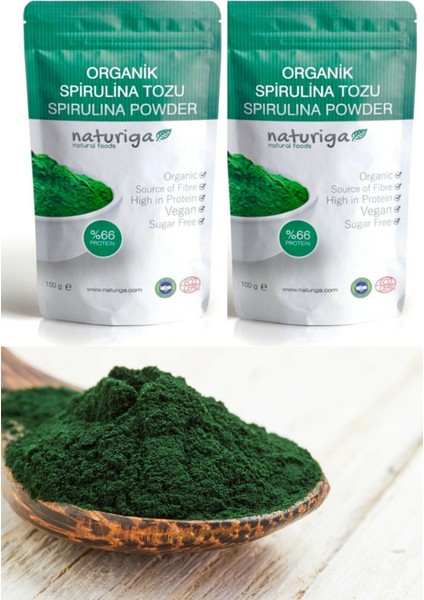 Spirulina Tozu 2'li