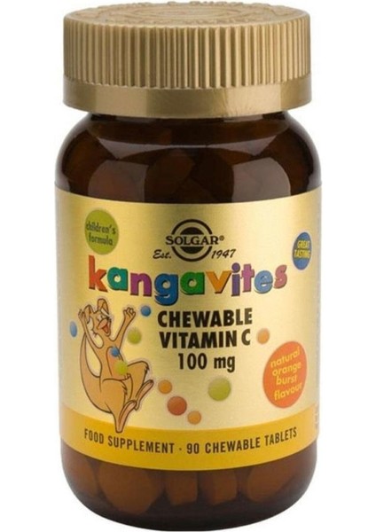 Kangavites Vitamin C 100MG 90TB Skt:08/23