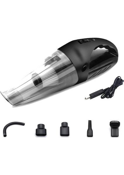 USB Kablosu ile Elektrikli Süpürge R-6052C Elektrikli Süpürge Siyah (Yurt Dışından)