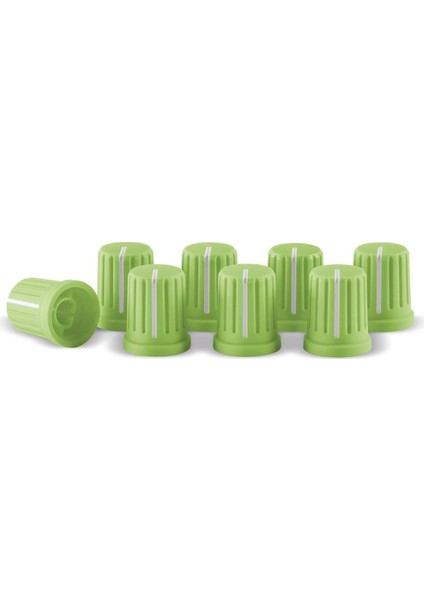 Knob Cap Set Green (Set Of 8)