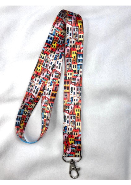Renkli Evler Boyun Askısı