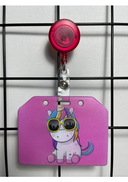 Unıcorn Pembe Yaka Kart Kılıfı