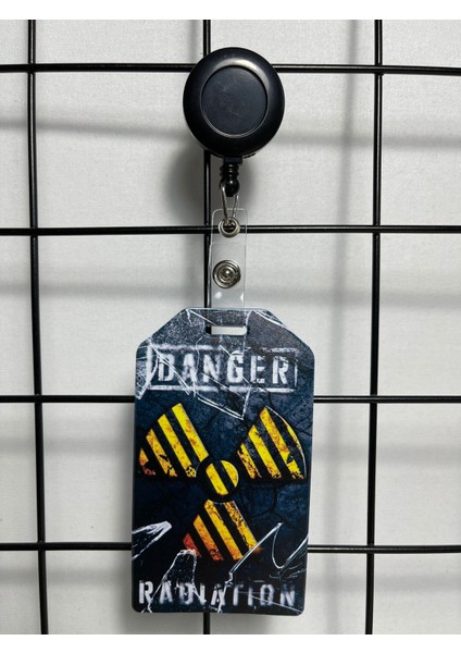 Radyasyon Danger Yaka Kart Kılıfı