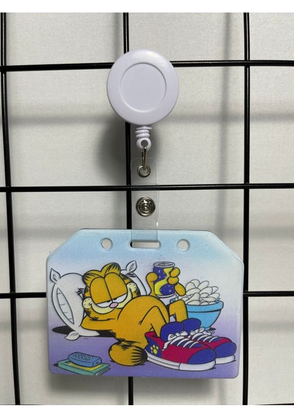 Garfield Yan Yaka Kart Kılıfı