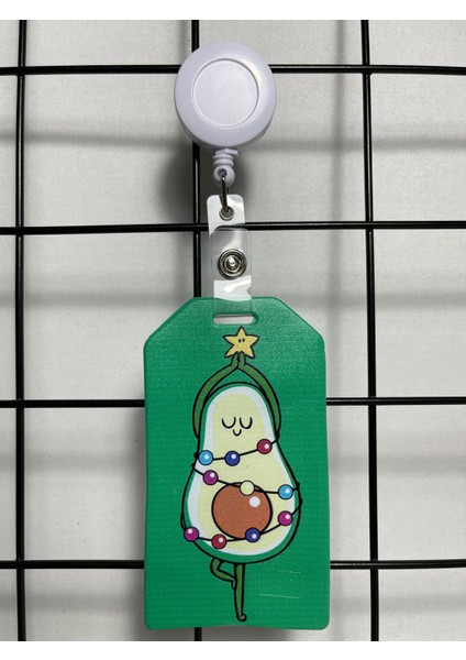 Avakado Yan Yaka Kart Kılıfı