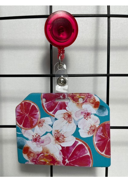 Portakal Çiçeği Yan Yaka Kart Kılıfı