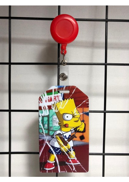 Simpson Bart Dik Yaka Kart Kılıfı