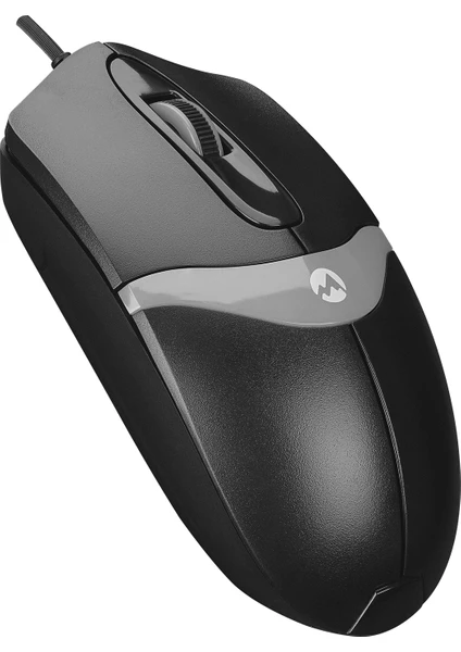 SM-220 USB 1200DPI 3D Optik Kablolu Mouse Siyah-Gri