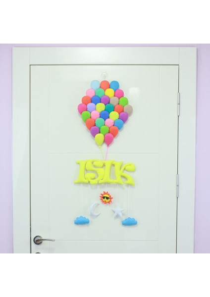 Işık Isimli Balonlar Bedek Odası Kapı Süsü fiyatları