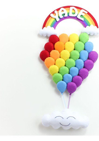 Yade Isimli Balonlar Bedek Odası Kapı Süsü