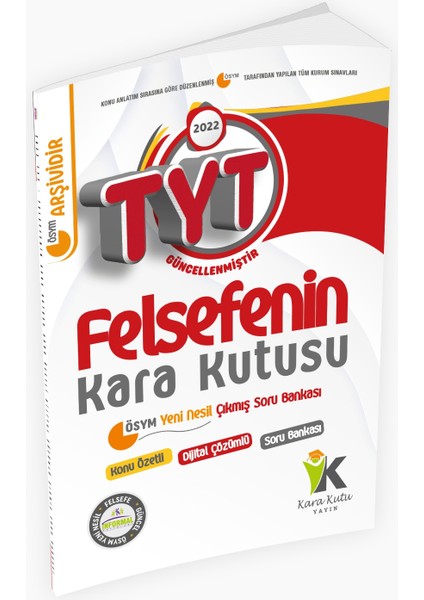 TYT Felsefenin Kara Kutusu Konu Özetli Dijital Çözümlü Çıkmış Soru Bankası