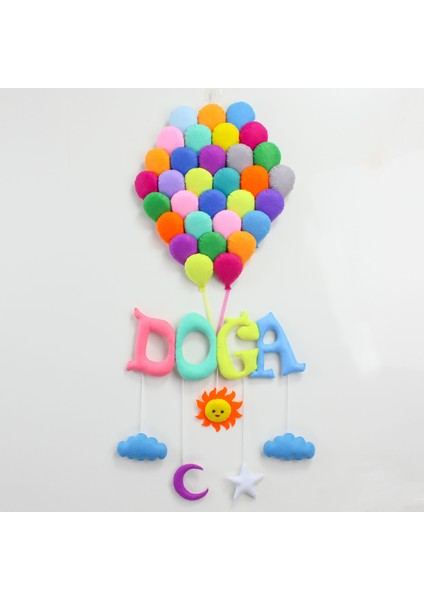 Doğa Isimli Balonlar Bedek Odası Kapı Süsü