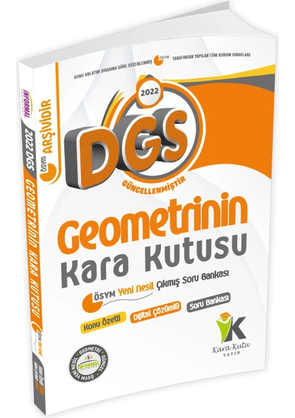 İnformal Yayınları DGS Geometrinin Kara Kutusu Konu Özetli Dijital Çözümlü Çıkmış Sor Bankası