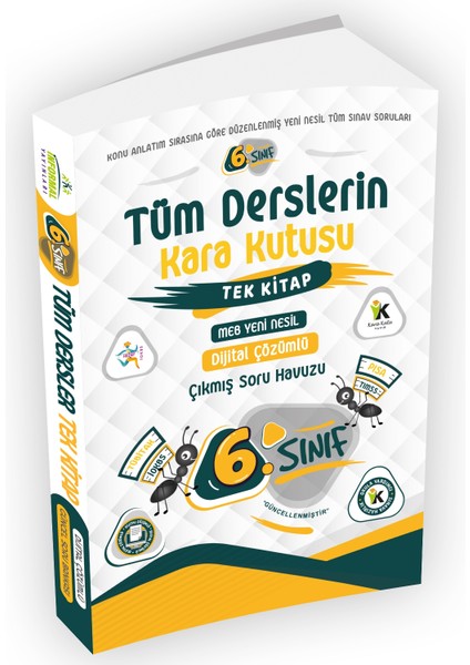 6. Sınıf Kara Kutusu Tüm Dersler Tek Kitap Dijital Çözümlü Sor Bankası