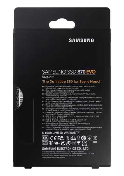 870 EVO 2.5" 1TB 560-530MB/s SSD