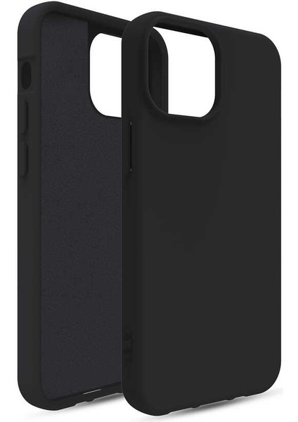 Apple iPhone 11 Kılıf Mat Yüzey Içi Kadife Oley Arka Kapak Siyah