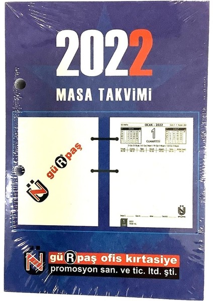 2022 Ajanda Set-(2 Adet Ajanda ve Masa Takvimi ve Standart Takvim Altlığı BR-168