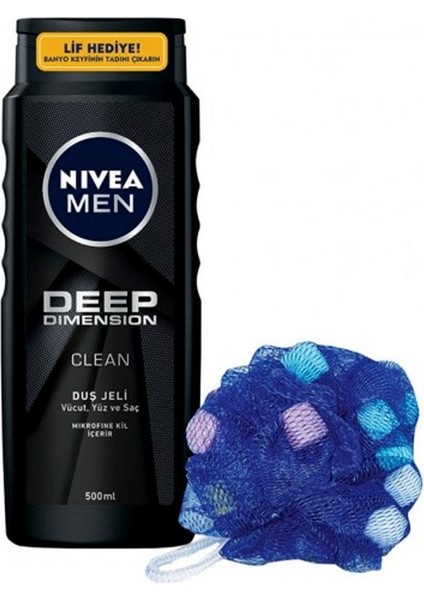 Men Deep Dimension Duş Jeli 500ML Lif Hediye