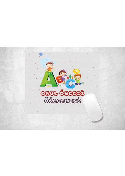 Anaokulu Öğretmeni Dikdörtgen Baskılı Mouse Pad