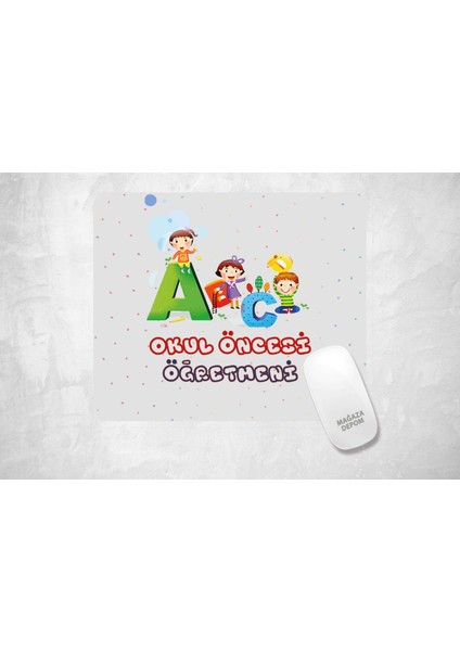 Anaokulu Öğretmeni Dikdörtgen Baskılı Mouse Pad fiyatları
