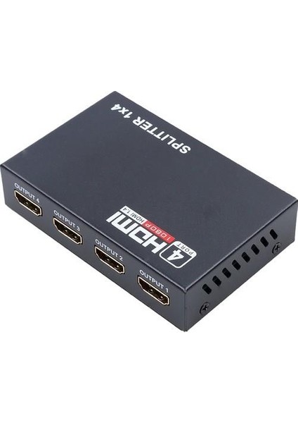 PX-5004 1080P 2k 4K UHD 4 Port HDMI Splitter (Adaptörlü)