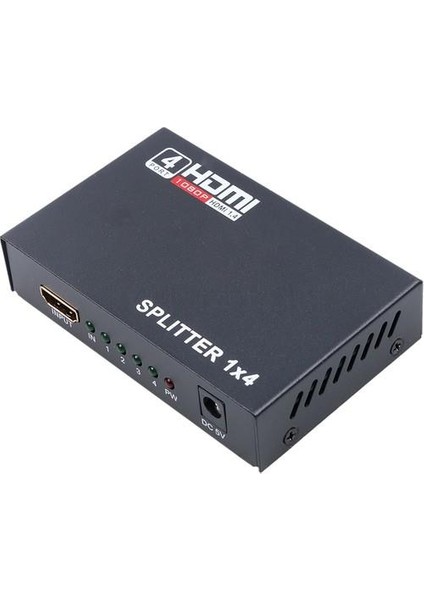 PX-5004 1080P 2k 4K UHD 4 Port HDMI Splitter (Adaptörlü)