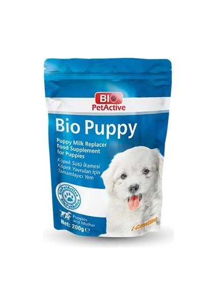 Pet Active Puppy Milk Powder Yavru Köpekler Için Süt Tozu 200 gr