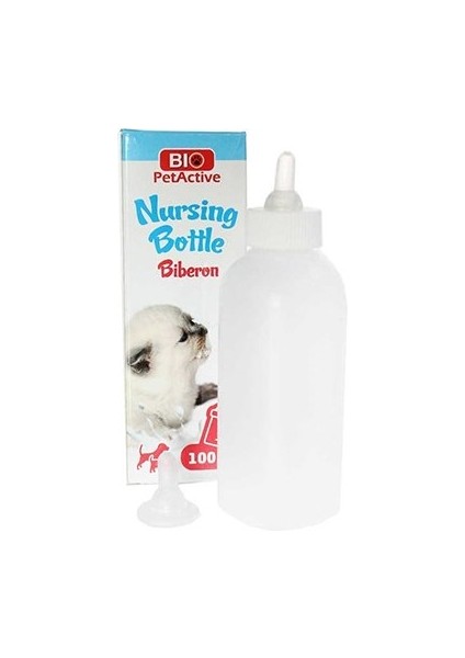 Bio Pet Active Pet Active Nursing Bottle Yavru Kedi ve Köpekler Için Biberon Seti 100 ml