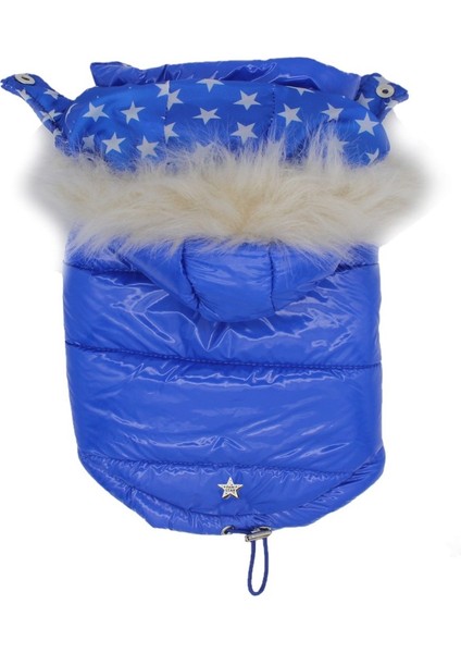 Parlak, Pofuduk Saks Mavi Köpek Montu