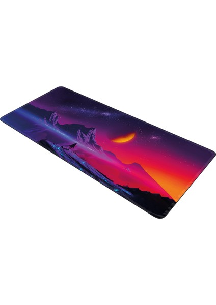 Xrades Mor Uzay Oyuncu Mouse pad 90x40 Cm Xxl