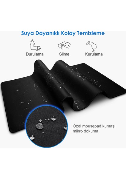 Xrades Siyah Oyuncu Mouse pad 90x40 Cm Xxl