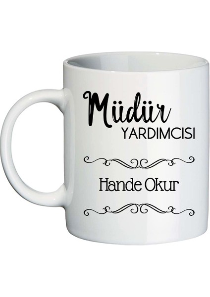 Müdür Yardımcısına Hediye Isimli Kupa Bardak - Öğretmenler Günü Hediyesi