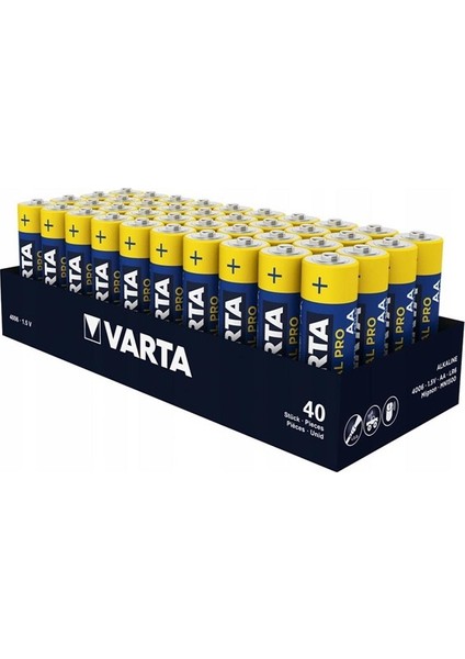 4006 Endüstriyel Pro Alkalin Aa Kalem Pil 40'lı