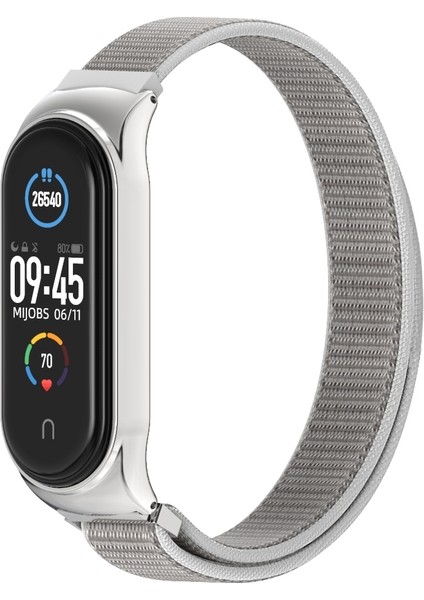 Xiaomi Mi Band Için Nefes Naylon Döngü Kayışı 6/5/4/3 Gece Yarısı Mavisi (Yurt Dışından) modelleri