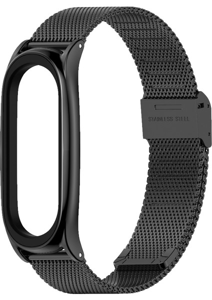 Milan Toka Artı Paslanmaz Çelik Xiaomi Mi Band Için 6/5/4/3 Mavi (Yurt Dışından)